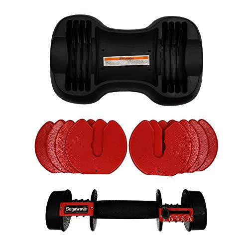 SogaWave Adjustable Dial Dumbbells