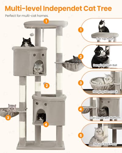 Árbol para gatos XXL extra alto para interiores miniatura 5