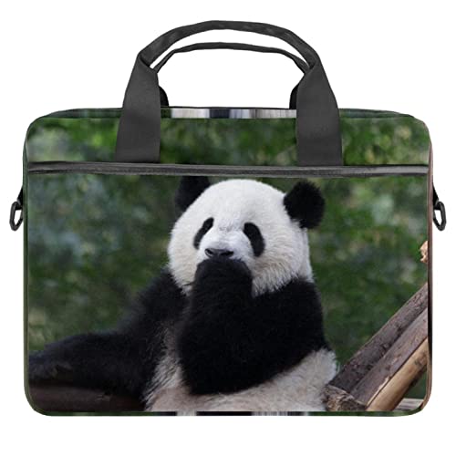 Sac ordinateur 13 à 14 pouces panda noir et blanc pour le bureau