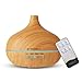 Télécommande Diffuseur d'Huiles Essentielles 500ml,Humidificateur Ultrasonique Diffuseur de Parfum avec 7 Couleurs Lumières LED d'aromathérapie Electrique pour lapour la Maison/Yoga/Bureau/SPA