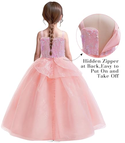 Disfraz infantil de bruja rosada para niñas miniatura 5