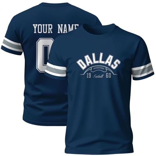 Image of ANTKING T-Shirt Custom Name Number Crewneck Short Sleeve for Men Youth Gifts
