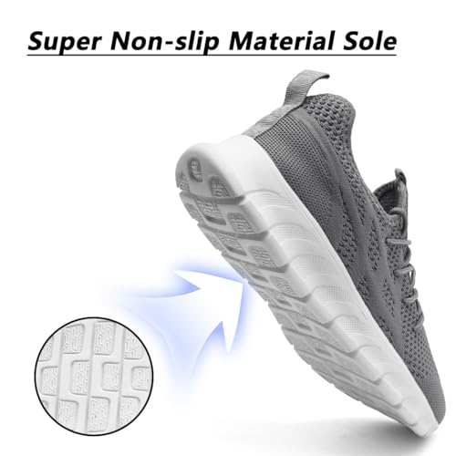 Image of DLWKIPV Men's Shoes Running Road Walking Sneakers Sports Athletic Workout Gym Shoes Casual Comfortable Breathable Fashion