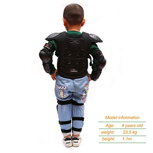 image for RIDBIKER Kids Motorcycle Armor Suit Dirt Bike Chest Spine Protector Ba
