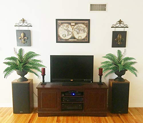 Artificial Silk Plant Boston Fern Bush Hanging Plants Fake Persian Rattan Greenery Imitation Ferns Plants For Wall Indoor Outdoor Wedding Garland Decor 37 Branch #TOP2