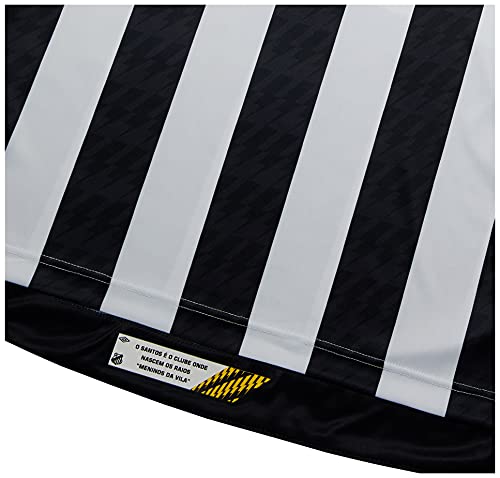 Camisa Santos Oficial 2 2021, Umbro, Masculino, Branco/Preto, GG