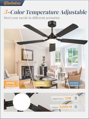 Image of Fanbulous 52 Inch Modern Ceiling Fans with Lights