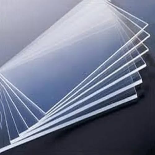 6 mm Clear Transparent Unbreakable Solid Polycarbonate Sheet (12x12") - Pack of 2