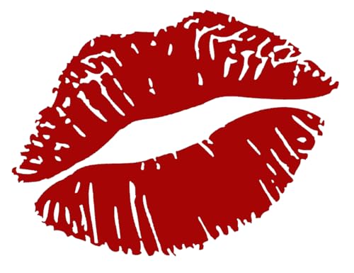 Kiss Mark Design #3 Vinyl Decal Sticker Car Window Bumper Wall Laptop Hot Lips Love Romantic (3