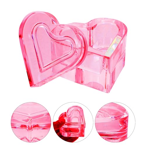 Recipiente Beavorty en forma de corazón 7 cm para uñas miniatura 5
