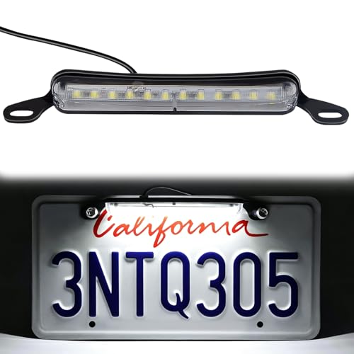 BFXM LED License Plate Light 12 V DC Universal License Plate Lights Waterproof Tag Lamp Assembly Replacement LED Plate Light for Car Trailer UTV ATV Truck RV Boat