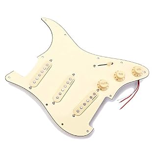 Pickguard de guitare électrique KLOP256 – Protection contre les rayures avec aimants Alnico V pré-câblés - Les Beatles, Paul McCartney, John Lennon, RIngo Starr, George Harrison Pickguard de guitare électrique KLOP256 - Protection contre les rayures avec aimants Alnico V pré-câblés – Image 5