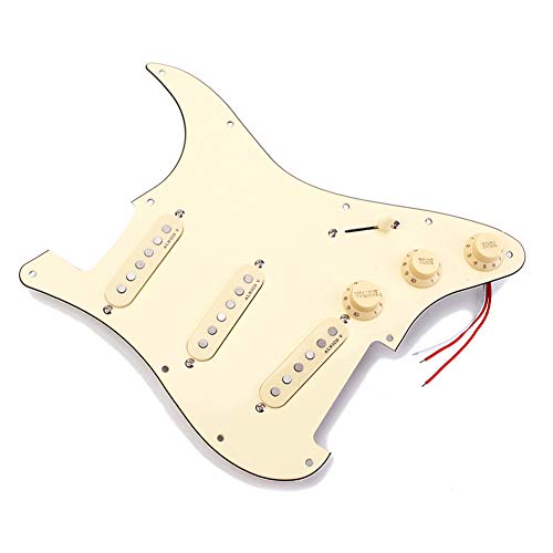 Pickguard de guitare électrique KLOP256 – Protection contre les rayures avec aimants Alnico V pré-câblés - Les Beatles, Paul McCartney, John Lennon, RIngo Starr, George Harrison Pickguard de guitare électrique KLOP256 - Protection contre les rayures avec aimants Alnico V pré-câblés – Image 6