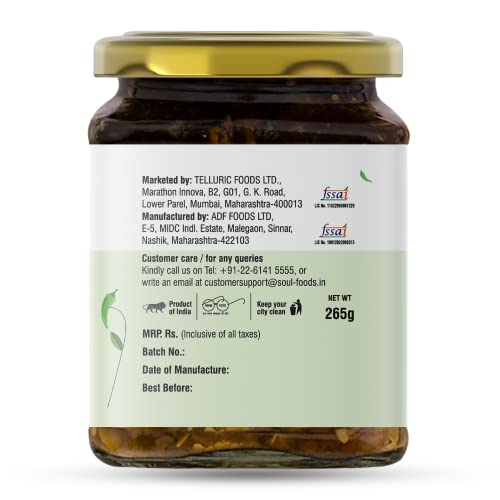 Image of ADF Soul's Spicy green chillies pickled in 100% Olive Oil with bold, tangy and traditional Indian spices | 265g