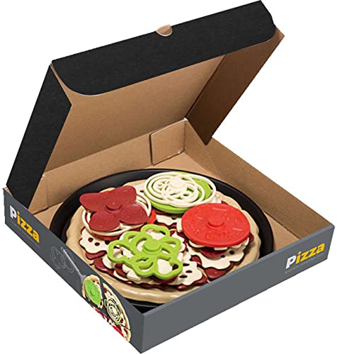 Diakakis Luna Pizza Spiellebensmittel-Set 27-tlg. Kinder Spielküchen Zubehör Ergänzung – Bild 3