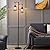 ShuideHua Vintage Dimmable Floor Lamp with 2 Classical Lanterns, Rustic Farmhouse Design in Bronze Gold Finish, Perfect for Living Room or Bedroom