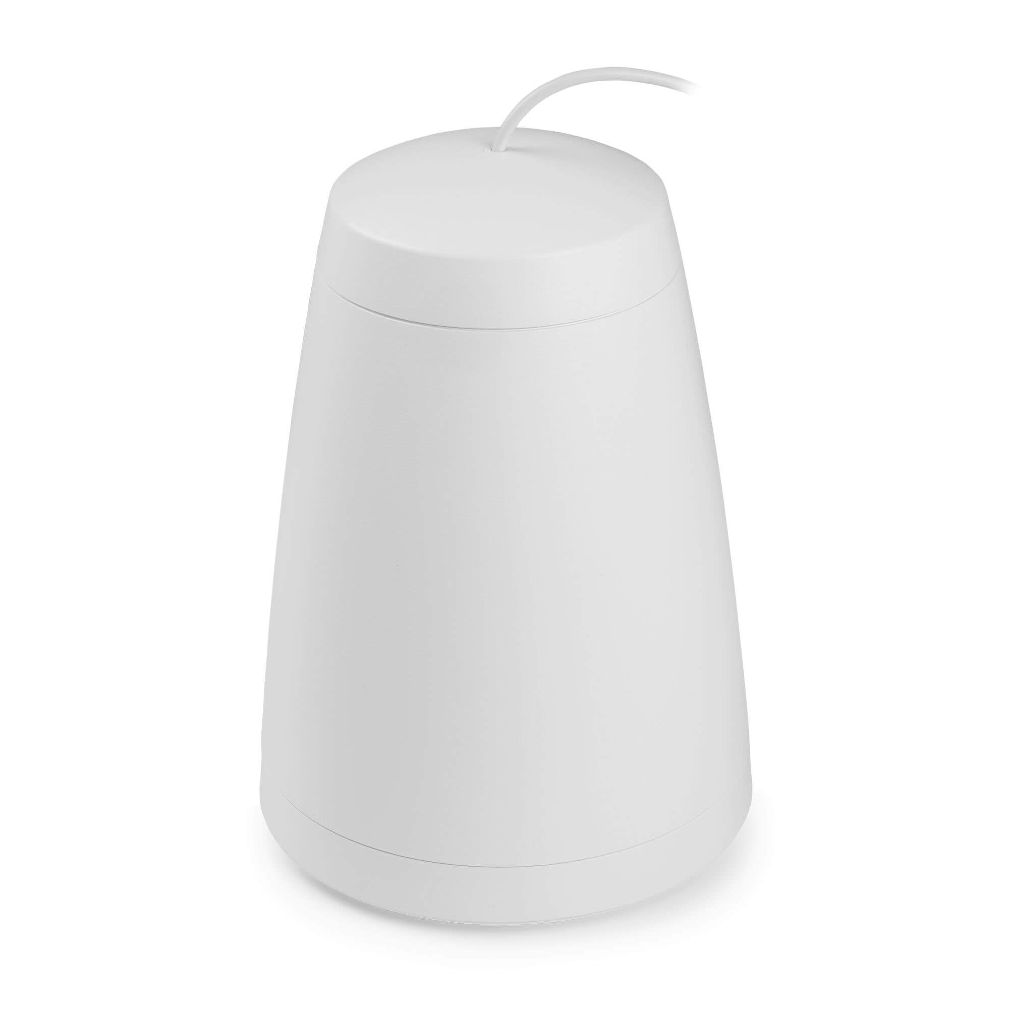 Power Dynamics Purity8W - Altavoz Colgante 100V 8 Pulgadas para Sonido Ambiental Profesional, música de Fondo, megafonía y Sistemas comerciales, Compatible con 8 ohmios y techos Altos, Color Blanco