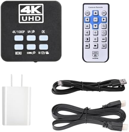 HAYEAR 1.8’ 4K 30fps UHD Microscope Camera, USB HDMI Synchronous ...