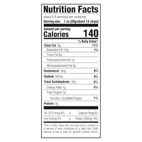 Image of Boulder Canyon, Chips Potato Canyon Cut Avocado Oil Salt N Pepper, 5.25 Ounce
