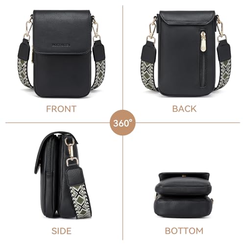 Image of BOSTANTEN Crossbody Bags for Women Cell Phone Purse Leather Wallet Handbags with Card Slots