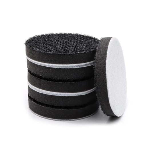 GYQAZSS 6Pcs Interface Pads,3 Inch Hook Loop Soft Sponge Cushion Buffer Backing Pad for Orbital Sander Automotive Woodworking Polishing