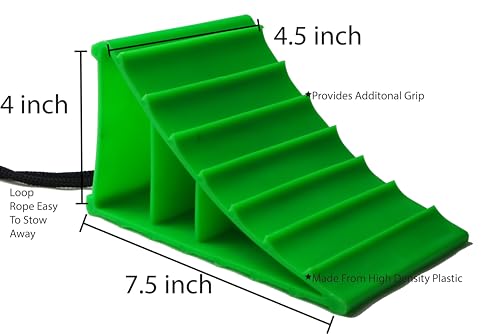 Image of Apex RV Heavy Duty Wheel Chocks Stop Vehicle from Rolling Safety Wheel Blocks for RVs Trucks Trailers Campers Cars and Boats Essential RV Camper and Boat Accessories (Pack of 4)