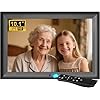 OBVHNUA Cadre Photo Numérique 10,1 Pouces Cadre Digital Cadre Photo Électronique 1280x800 HD IPS Écran avec Télécommande USB Carte SD Rotation Automatique Photo Vidéo Musique Montage Mural