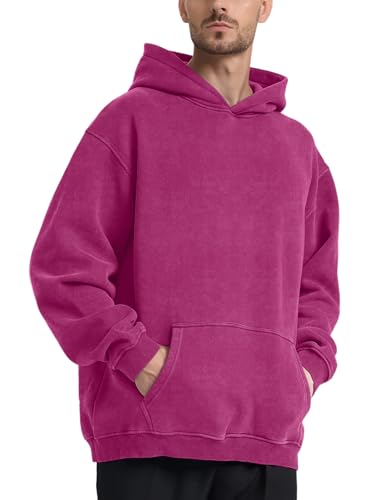 Image of Hatant Oversized Hoodie Sweatshirts for Men Couples Heavyweight Hoodies Pullover Vintage Mens Acid Wash Sweaters Clothes 2026