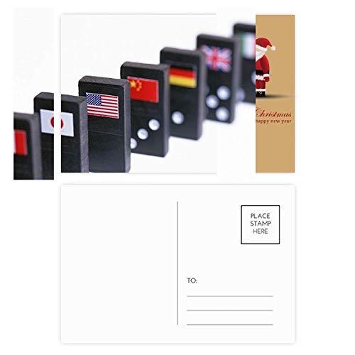 Cartes postales Pai Gow Dice de Noël pour amateurs de jeux de dés et collectionneurs festifs
