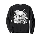 Photo Gallery carino cottagecore floral skull estetica ragazze donne grafica felpa Photo Gallery carino cottagecore floral skull estetica ragazze donne grafica felpa