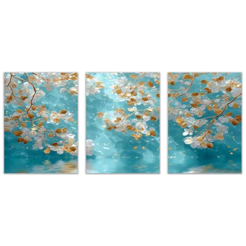 �m�[�u�����h�i 3���Z�b�g�~�̕��i�A�[�g�p�l�� �G�� �S�[���f���u���[�c���[�̕ǉ� �Ꮼ���� �L�����o�X ������ �L�����o�X�{�[�h �C���e���A �Ǌ|�� ���� ��������Q���̑�����(��)-60x80cmx3 �z����