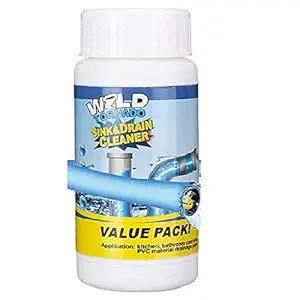 Newvent Kitchen Sink Pipe Blockage Cleaning powder | Drainage Unclog Remover Powder (Pack of 2 X 100 Gram)