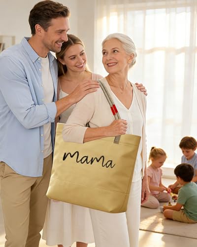 Bolso mama grande con bordado para hospital y viaje miniatura 3