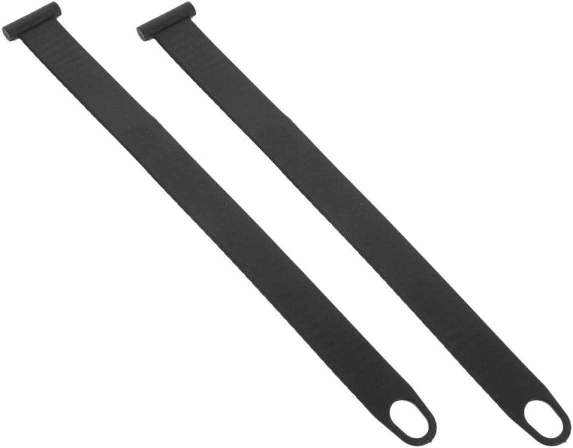 2pcs Adjustable Elastic Luggage Fastening Straps for Bike Rack, Black Rubber Vehicle Tie Down Bands for Bicycle Wheel Cargo Fixing, Suitable for Roof Mount and Mountain Road Bikes