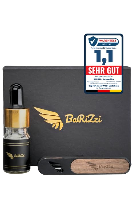 BaRiZzi Oud Autoparfum I Autoduft I Auto Lufterfrischer I Car Diffuser I Car Perfume (Oud Cavaliere, Schwarz)