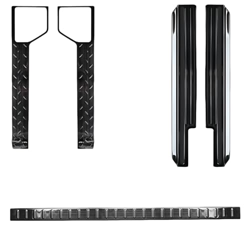 カガヤキ自動車専門店 スズキ に対応 ジムニー JB64 ジムニーシエラ JB74 2018年7月? 専用 キズ防止 車載个性アクセサリー 防汚・易クリーニング S304ステンレス素材 内装 サイドシルスカッフプレート& テールエンドカバー ドアプロテクシ