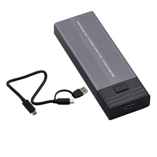 Caja externa USB Hub para discos M.2 NVMe SATA 10Gbps miniatura 5