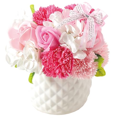 Poppy Nagoya SBL-100 Soap Flowers, Artificial Flowers, Bouquet, Gift, Pink
