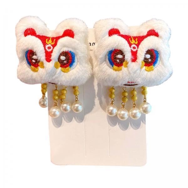 Barrettes chinoises et pinces à cheveux festives pour coiffure du Nouvel An