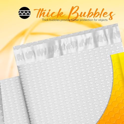 Image of Fuxury Bubble Mailers 8.5x12 inch 40 Pack Padded Envelopes Usable Size 8.5x11 inch