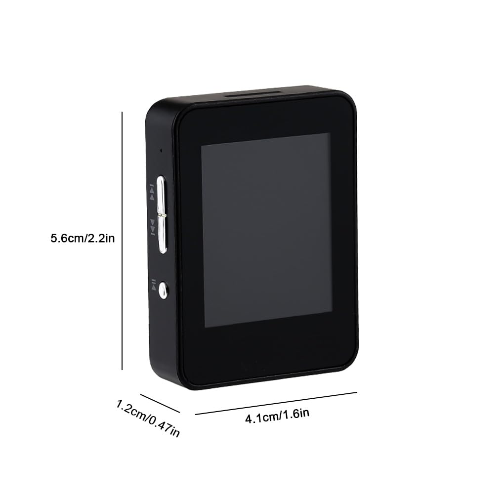 Juego de 3 mini MP3 digital de pantalla de 1.8 pulgadas, reproductor de música, radio deportiva, grabación de voz, cronómetro, grabador, multifuncional, negro, 4G