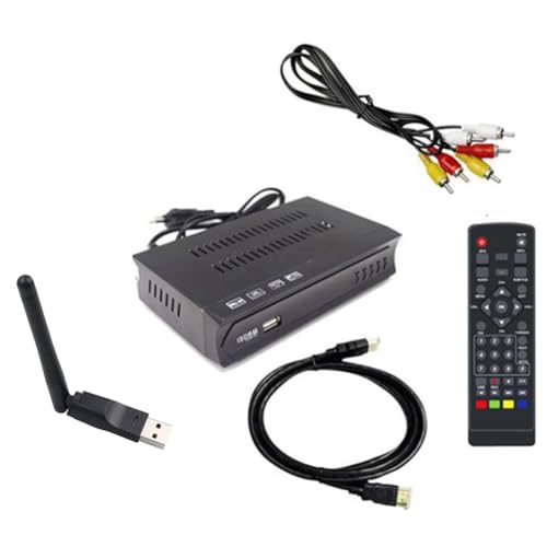 Rtauhife ISDB T 1080P HD Set Top Box Receptor de TV de Transmisión de Video Digital Terrestre con Cable para Brasil/Chile B Enchufe UE