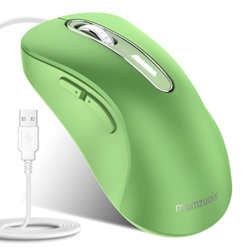 Amazon | Memzuoix 有線マウス USB 1400DPI 光学式 5 ボタン 人間工学