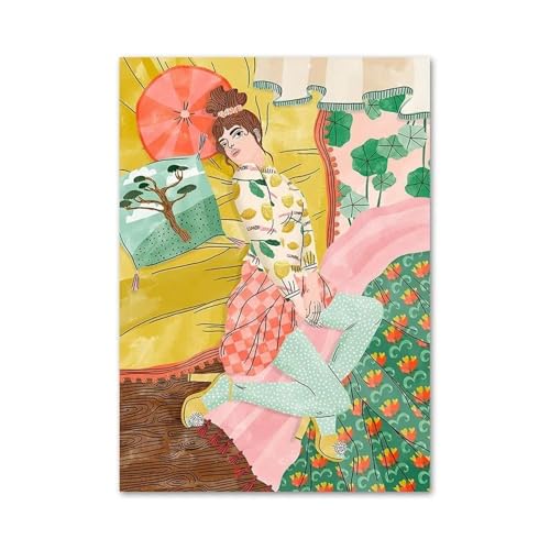 Affiche de galerie abstraite impression sur toile premium fleurs de Venise 50x70cm