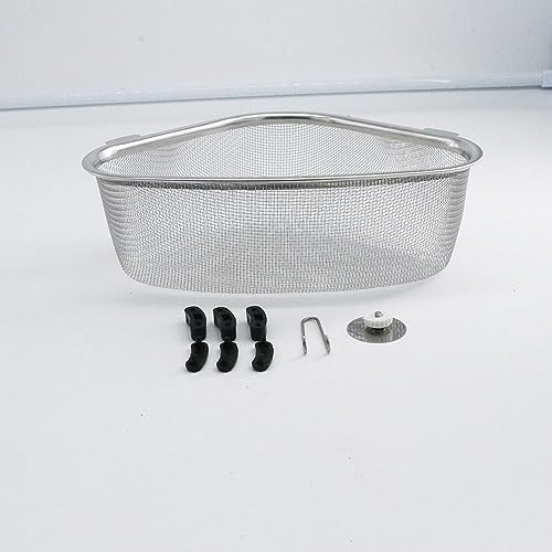 Colador para fregadero triangular de acero inoxidable miniatura 4