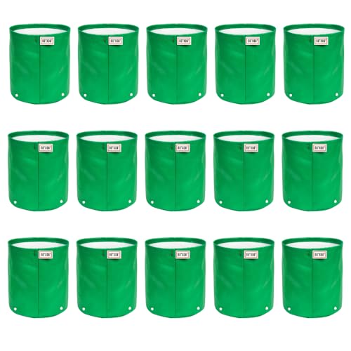 Image of HDPE Grow Bag 340 GSM UV Treated Plant Grow Bag 06x06 Inch - Pack of 15