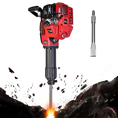 Elektrischer Abbruch-Schlagbohrhammer, Multifunktions-Benzin-Abbruchhammer, Hand-Steinbohrer, 6000 U/min Meißel-Beton…