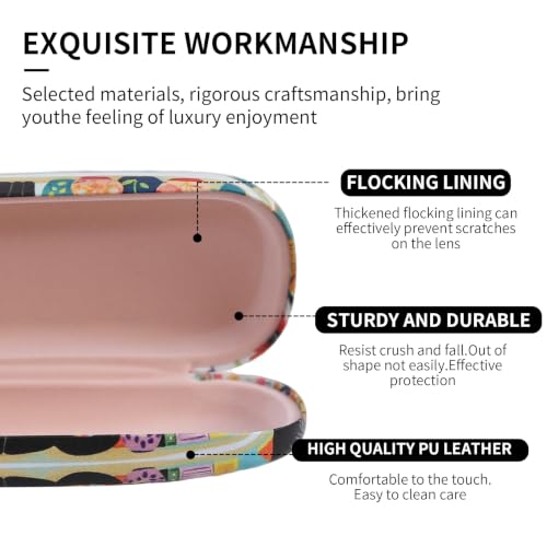 Image of PERFECTSIGHT Hard Shell Eyeglasses Case, Kawaii Protective Glasses Case for Kids, Cute Eyeglass Case for Women Men Girls
