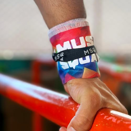 Image of Wrist Wraps for Calisthenics & Weightlifting - Heavy Duty Wrist Support & Stability (Chromatic Burst)