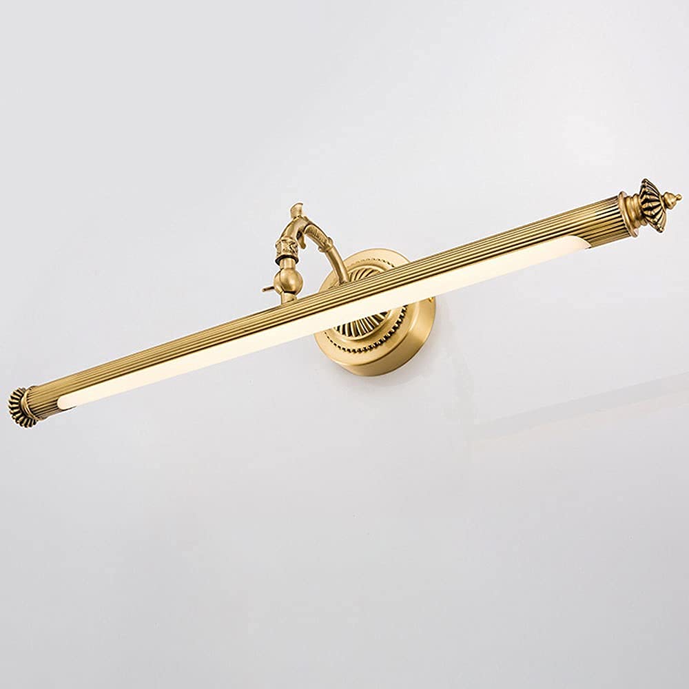 Mosiężne światło lustrzane Led Łazienka Lustro Lampa 7W Akcesoria do makijażu Lustro Dere Nowoczesne toaletki przednie Lampy naścienne do łazienki Toaleta [